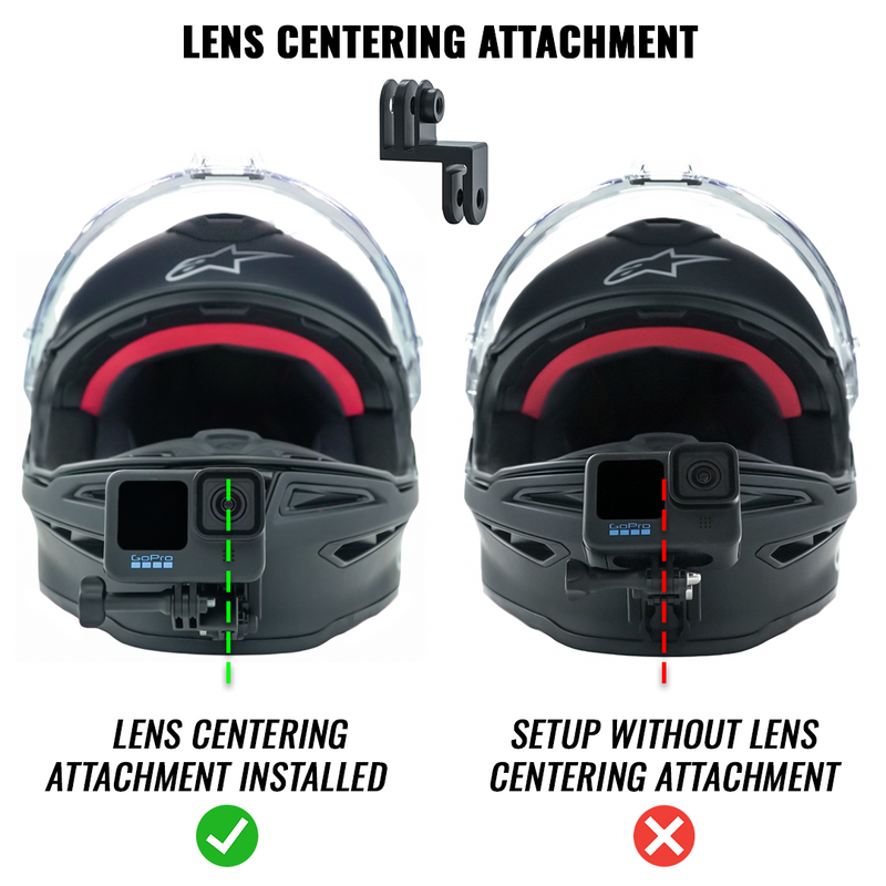 Lens Centering Attachment Kit For GoPro, Insta360, DJI, Akaso, & more