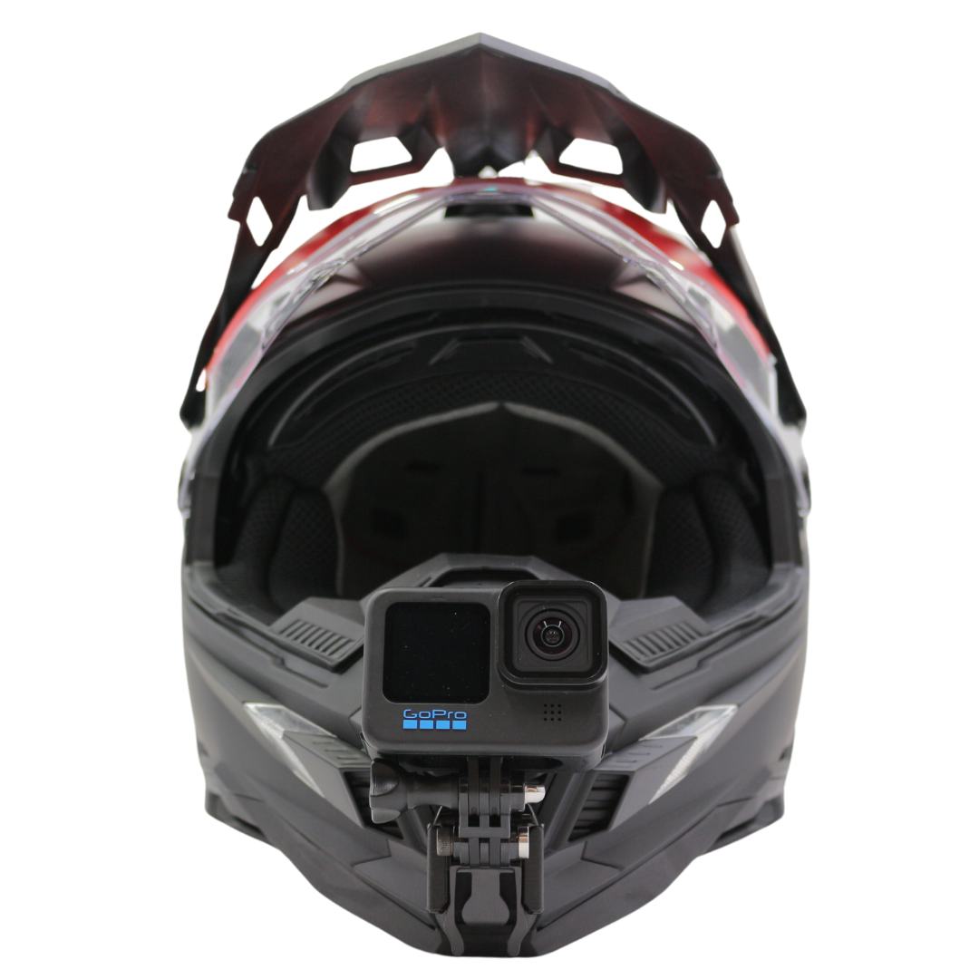 afx fx-41 dual sport motorcycle helmet AFX FX-41DS Helmet Chin Mount For GoPro, Insta360, DJI, & more — Chin Mounts