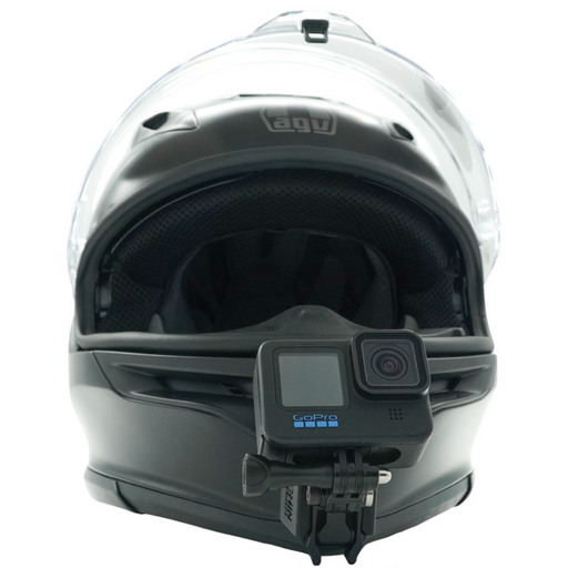 agv helmet holder Euro Motards Rack Display New A... | Euro Motards Met onze AGV TOURMODULAR Chin Mount heb je nog steeds toegang tot al je ventilatieopeningen en kun je genieten van verbluffende beelden waar je vrienden of volgers dol op zullen zijn AGV Helmet Action Camera Chin