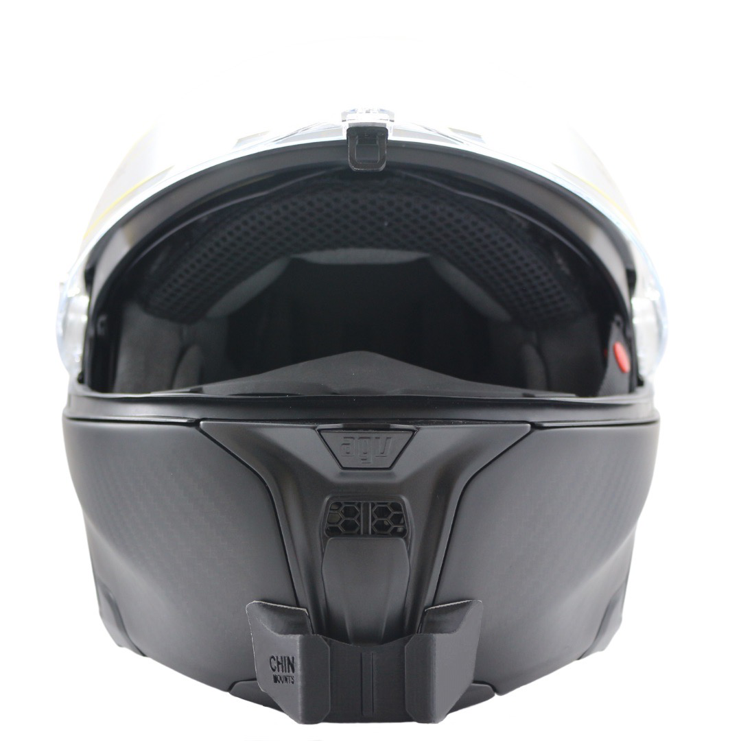 agv bluetooth motorcycle helmet AGV Sportmodular Helmet Chin Mount For GoPro, Insta360, DJI, & more — Chin Mounts