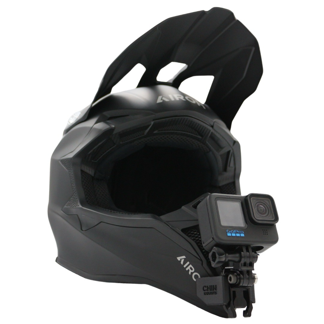 Airoh Wraaap Helmet Chin Mount For GoPro, Insta360, DJI, & more