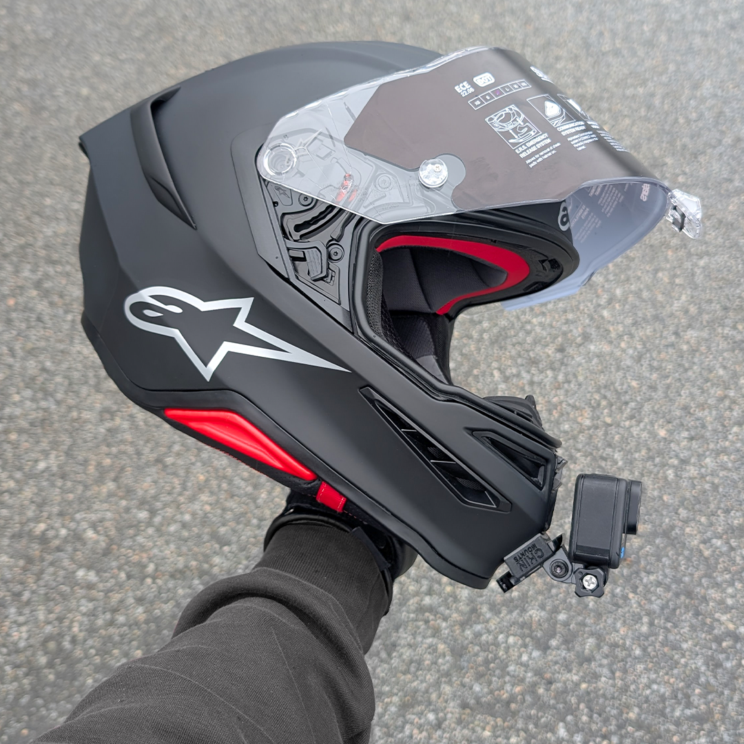 Alpinestars S-R7 Helmet Camera Chin Mount For GoPro, Insta360, DJI, & more