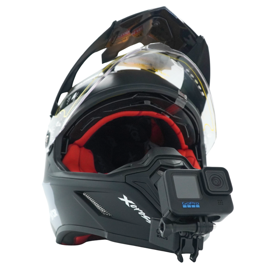 Axor X-Cross Helmet Camera Chin Mount for GoPro, Insta360, DJI, & more