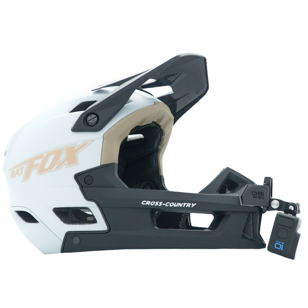 BATFOX Cross Country Full Face Helmet Chin Mount For Action Camera GoPro, Insta360, DJI, & more