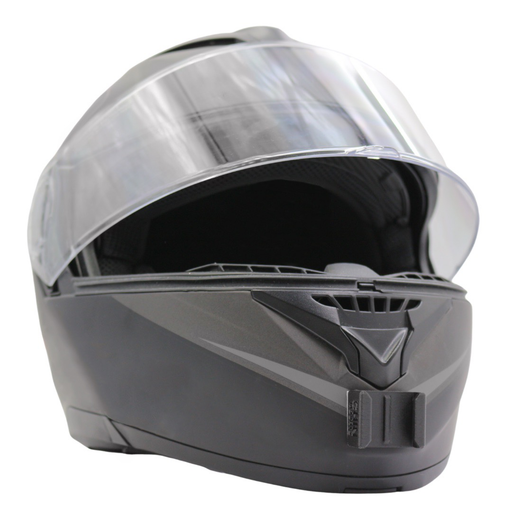 bayard motorcycle helmets XP-77 S Phoenix Modular Helmet Flat Black Bayard Helmet Chin Mounts for