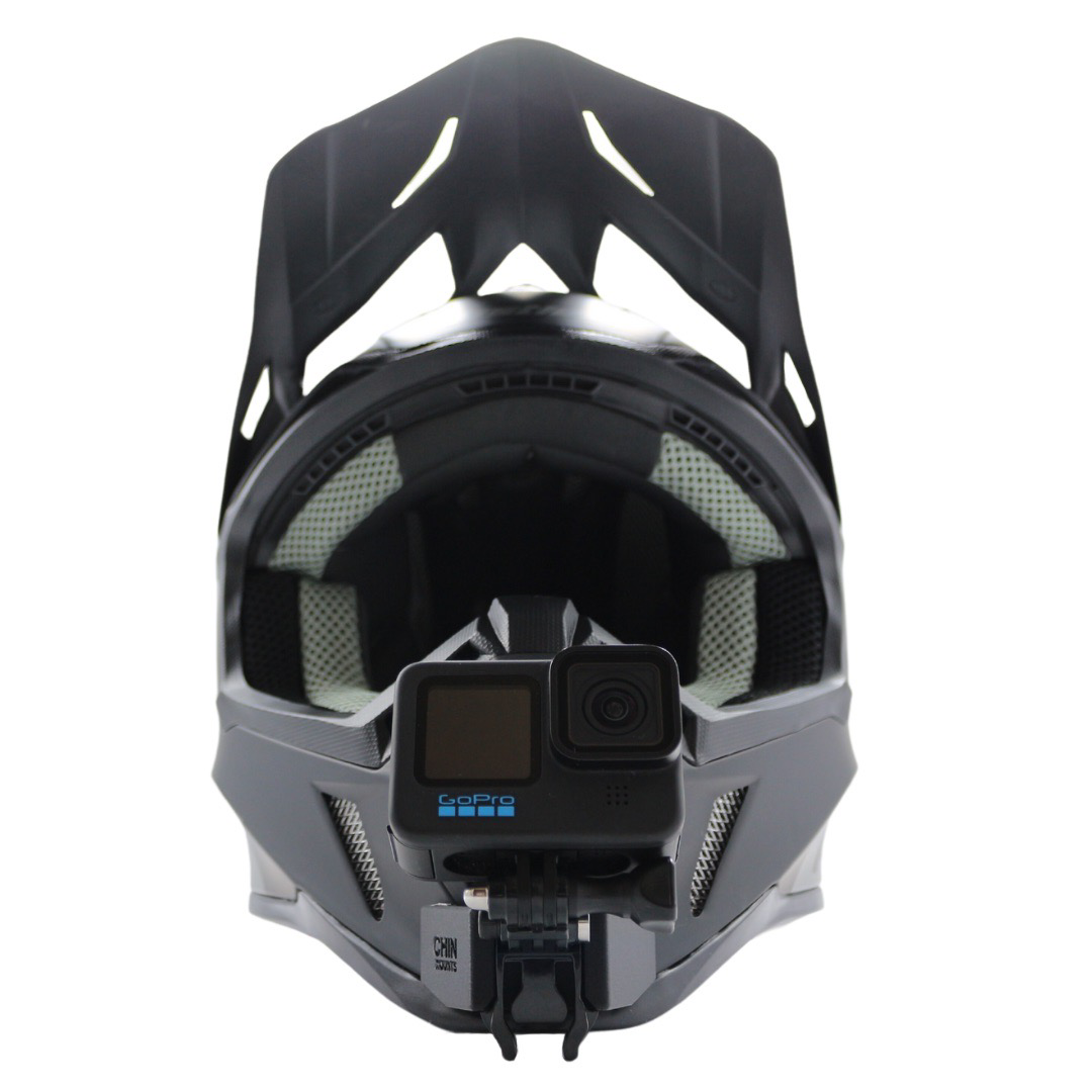 チューナーのマウントンテンバイク Raven Airborne Evo MX Helmet Chin Mount For GoPro, Insta360, DJI