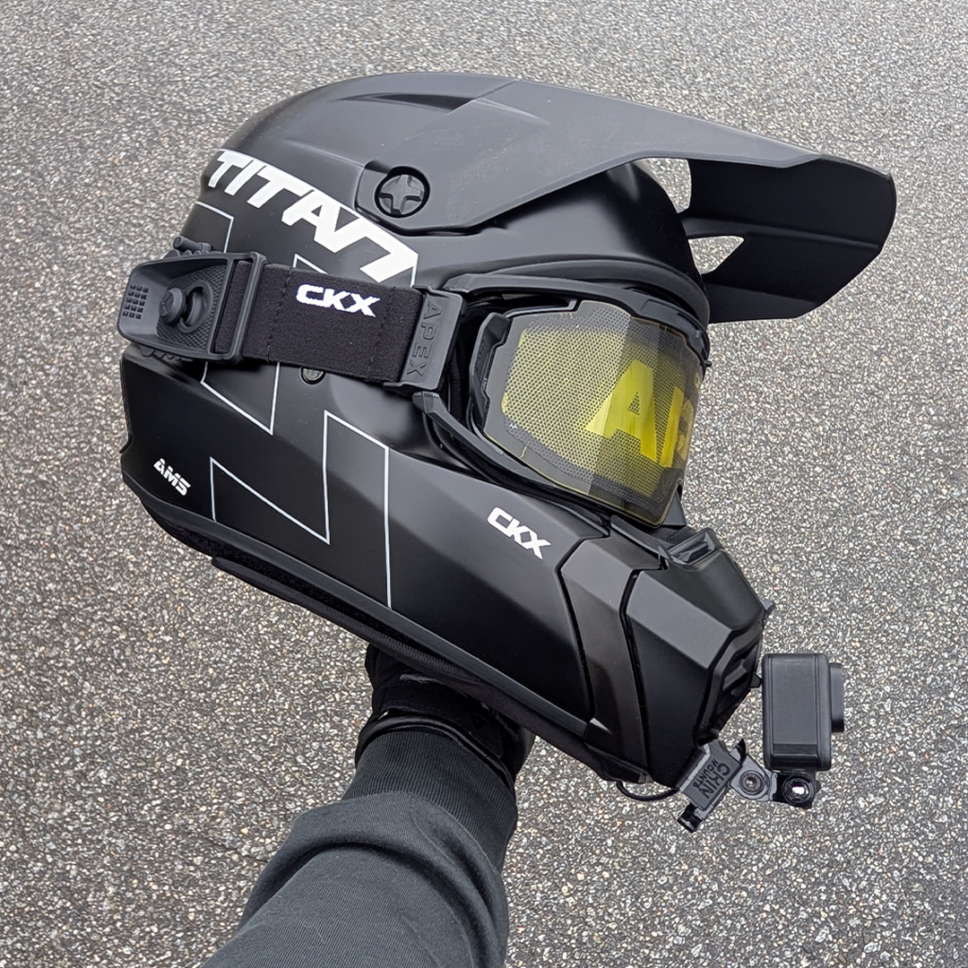 CKX Titan AMS Helmet Chin Mount For Action Camera GoPro, Insta360, DJI, & more