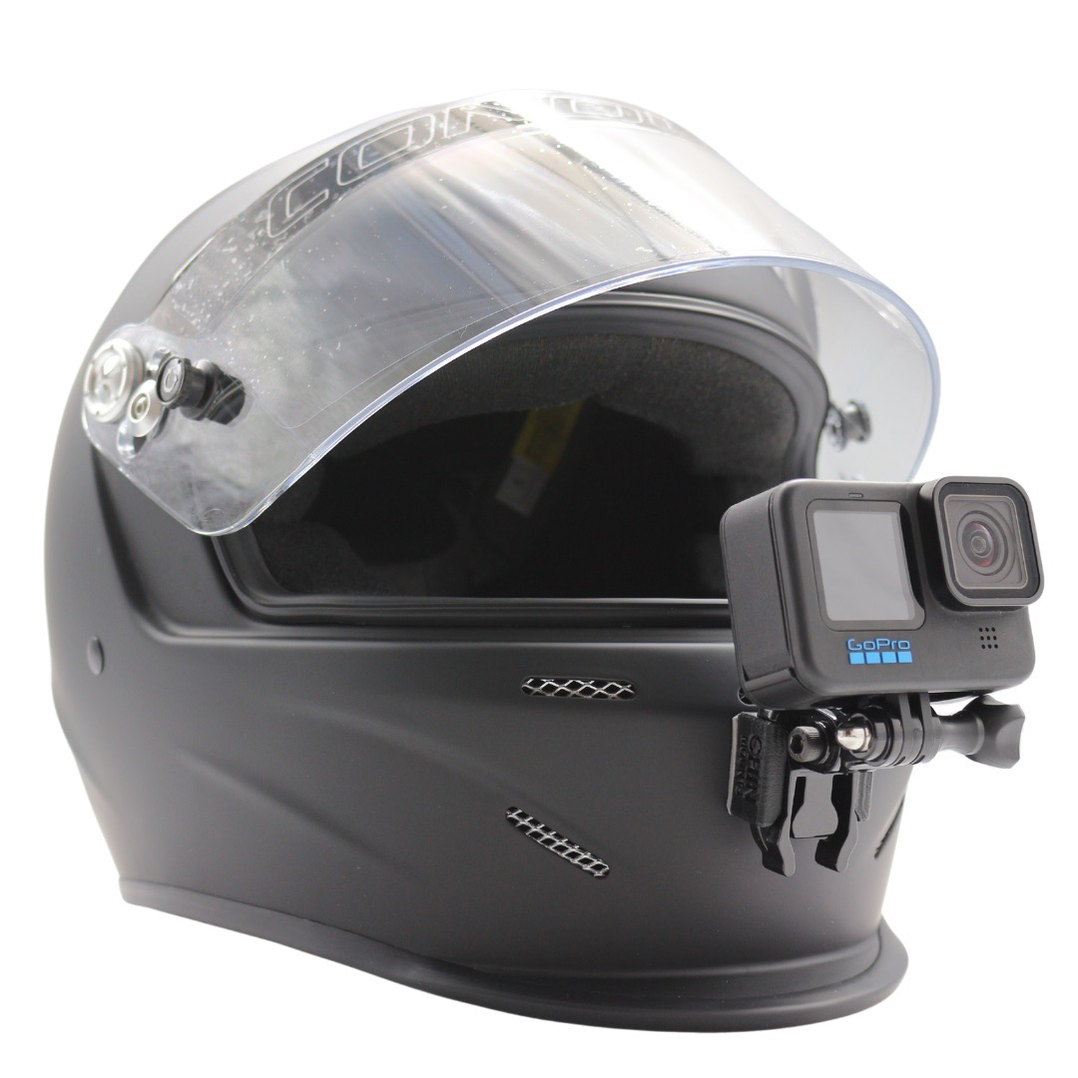 Camera Conquer Conquer Aerodynamic Vented Helmet Camera Chin Mount for GoPro — Chin Mounts