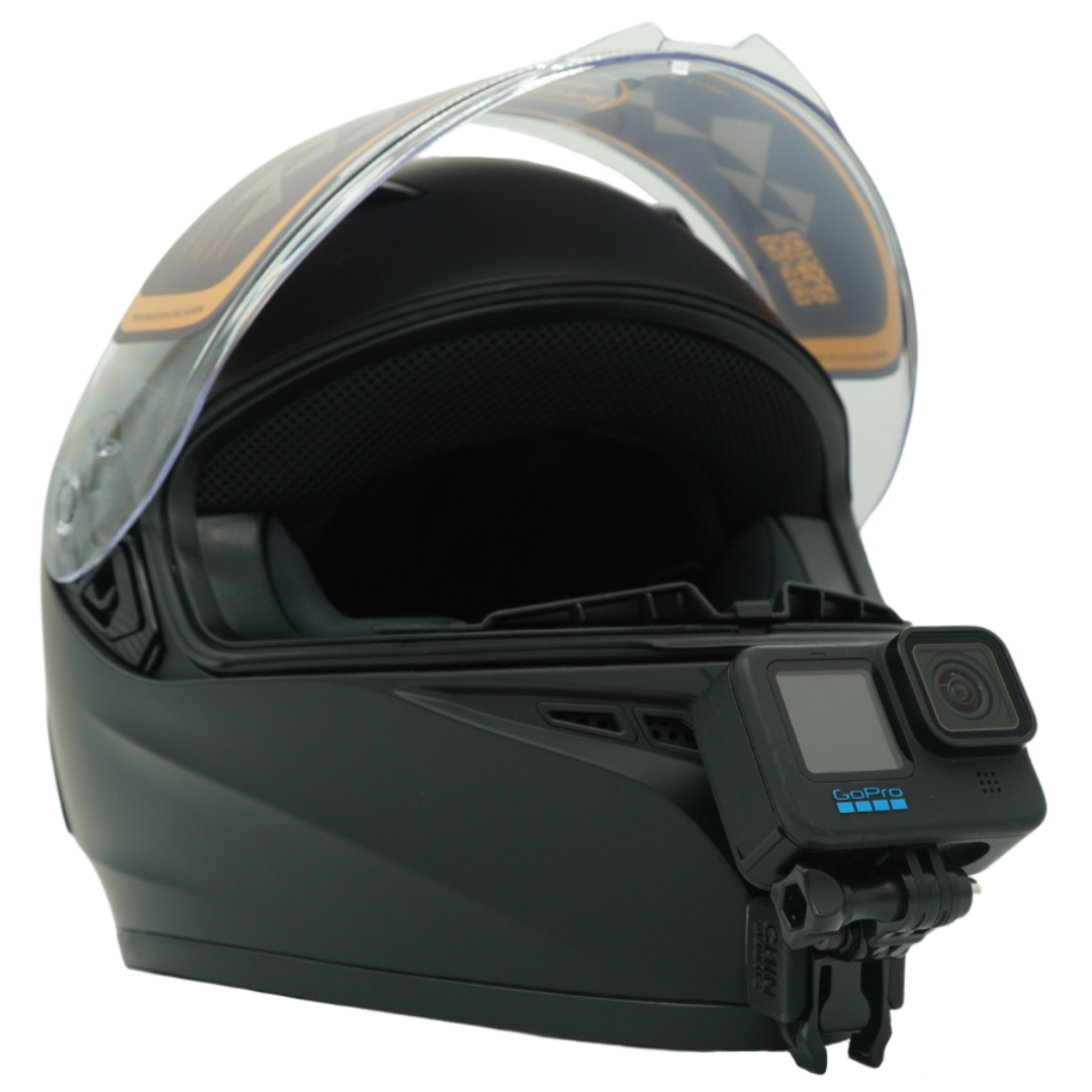 gdm venom motorcycle helmet GoPro Camera Helmet Mount | Chin Mount for Your Action Camera: Gopro, Insta 360, DJI