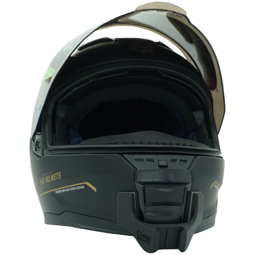 force motorcycle helmets Hax Force Helmet Chin Mount For GoPro, Insta360, DJI, & more — Chin Mounts