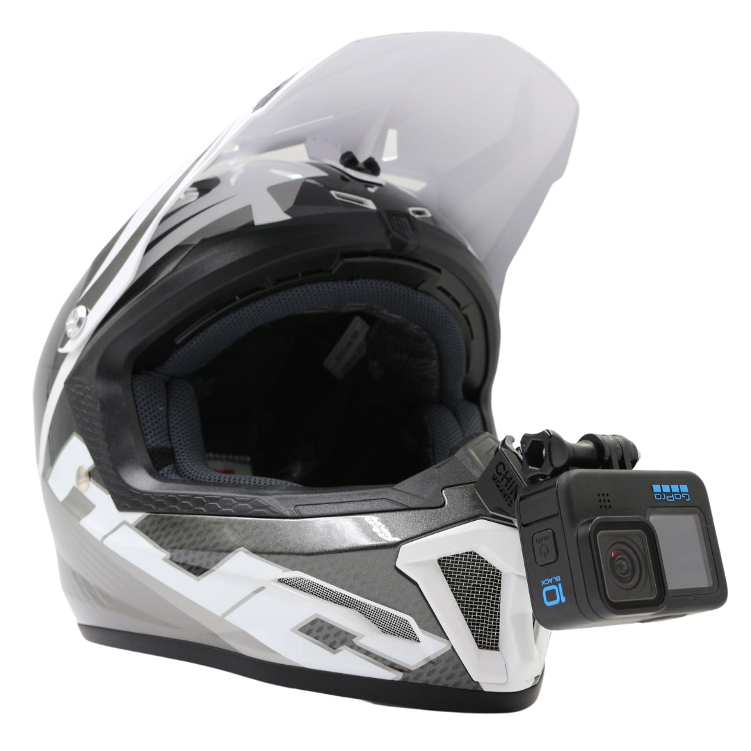 hjc cl x7 pop n lock helmet HJC CL-X7 Helmet Chin Mount For GoPro, Insta360, DJI, & more — Chin Mounts