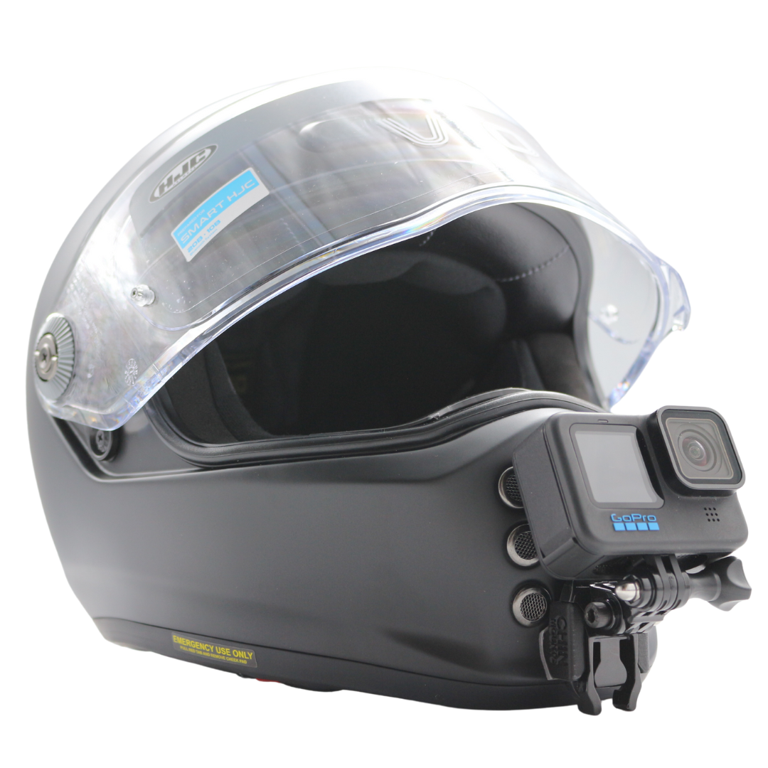 chatterbox hjc 50 helmet mount bracket STARTRC Motorcycle Chin Clip for DJI, GoPro & Ins 9 GoPro Chin Mount HJC 20B Smart BT Communication