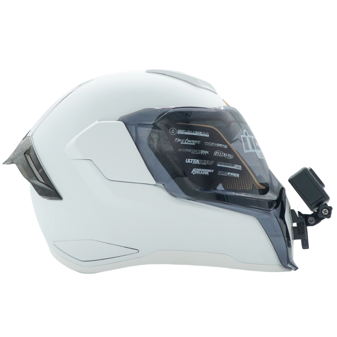 Icon Ultraflite Helmet Chin Mount For Action Camera GoPro, Insta360, DJI, & more