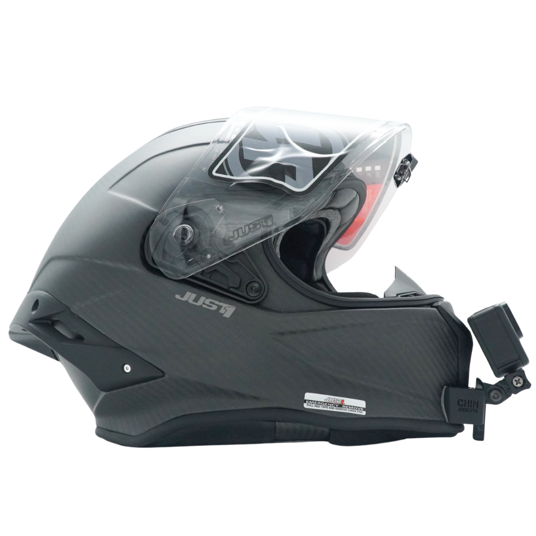 Just1 J-GPR Helmet Chin Mount For Action Camera GoPro, Insta360, DJI, & more