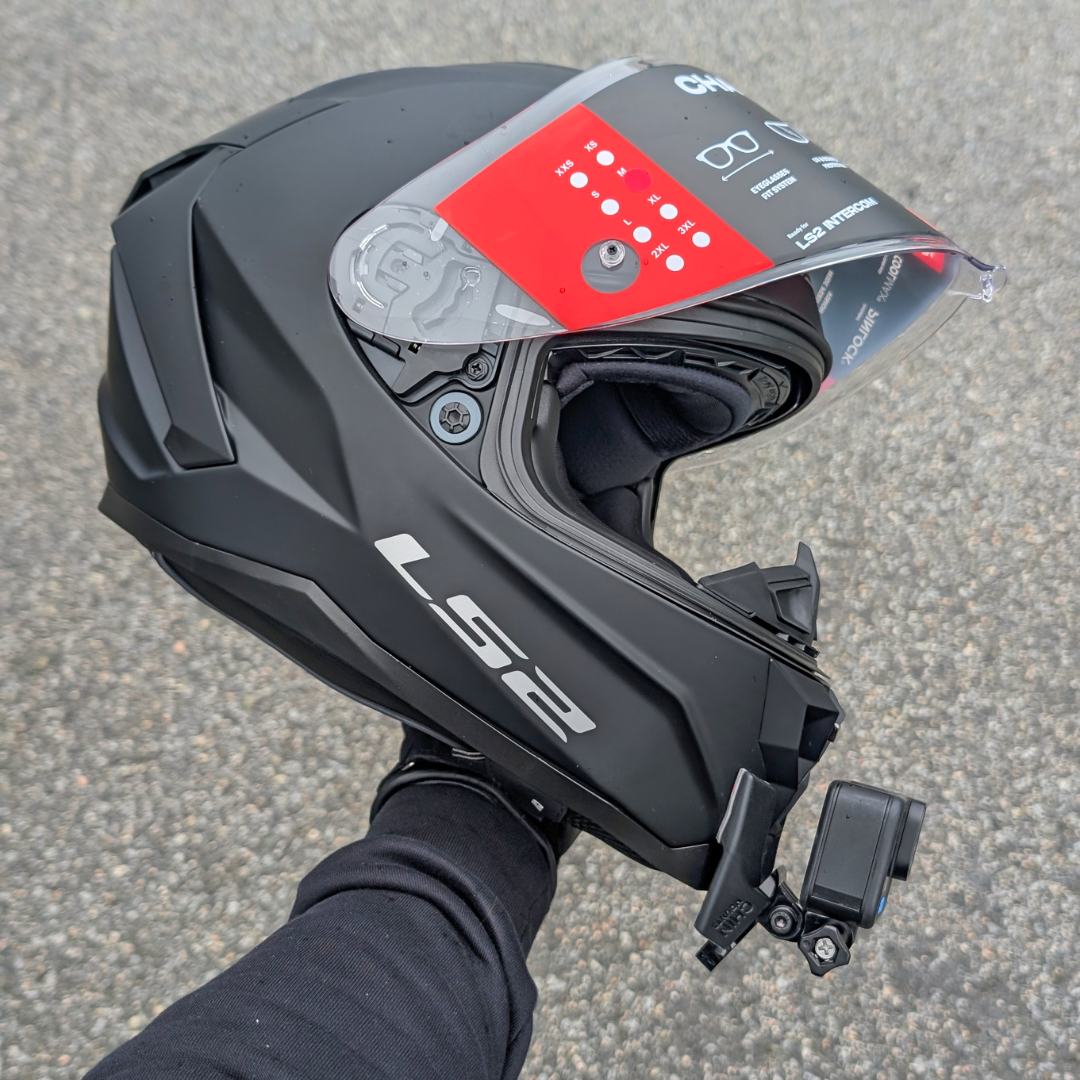 LS2 Challenger 2 Helmet Chin Mount For Action Camera GoPro, Insta360, DJI, & more