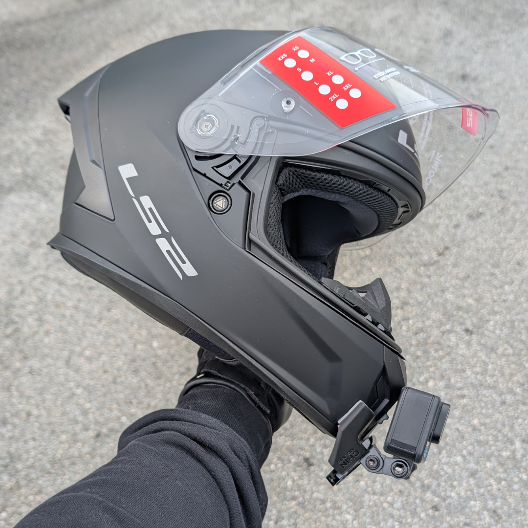 LS2 Rapid 3 Helmet Camera Chin Mount for GoPro, Insta360, DJI, & more