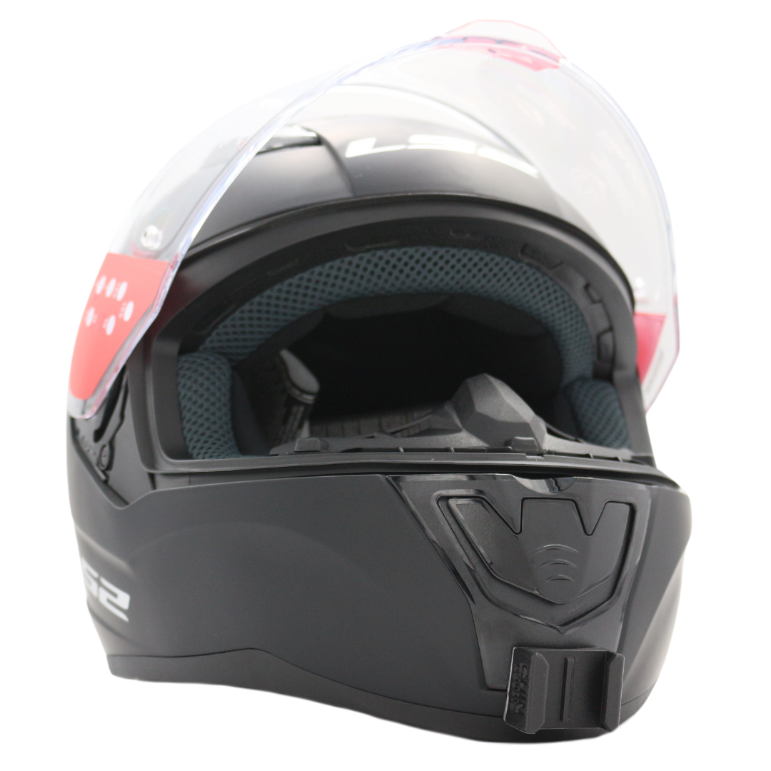 atachments to motorcycle helmets LS2 Rapid 2 Helmet Camera Chin Mount for GoPro, Insta360, DJI, & more — Chin Mounts