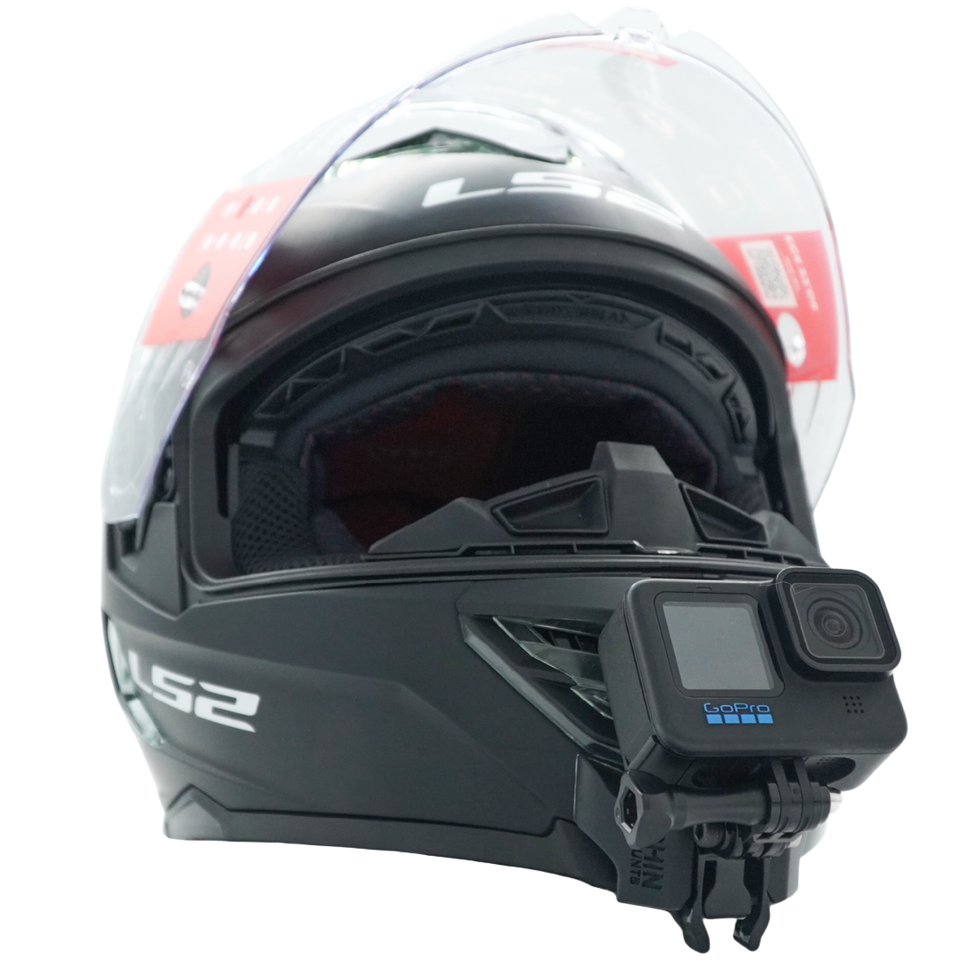 LS2 Storm 3 FF818 Helmet Camera Chin Mount for GoPro, Insta360, more