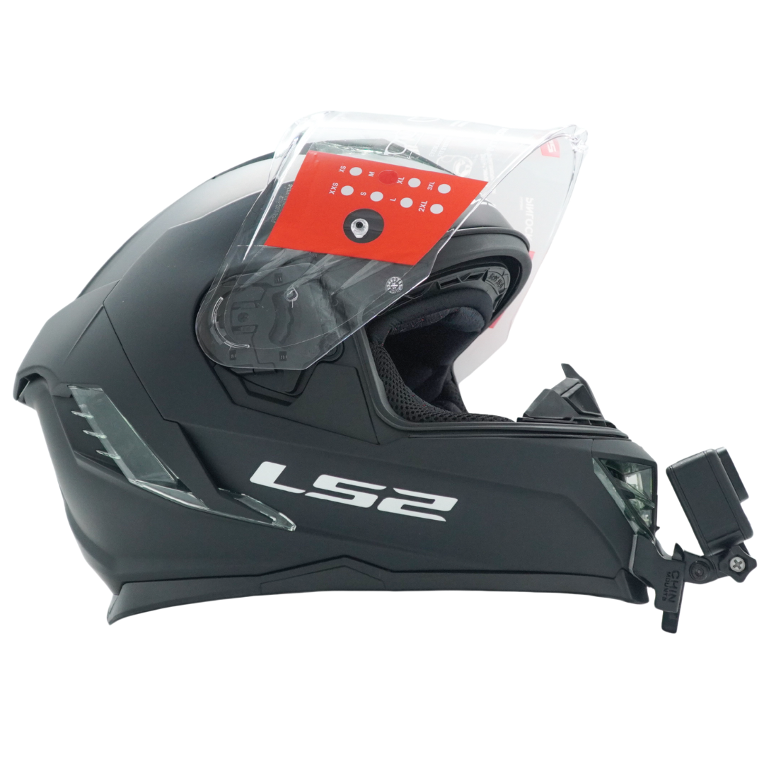 LS2 Storm 3 FF818 Helmet Camera Chin Mount for GoPro, Insta360, more
