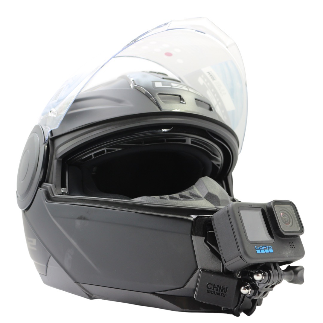 LS2 Horizon 2 Helmet Camera Chin Mount for GoPro, Insta360, DJI, & more