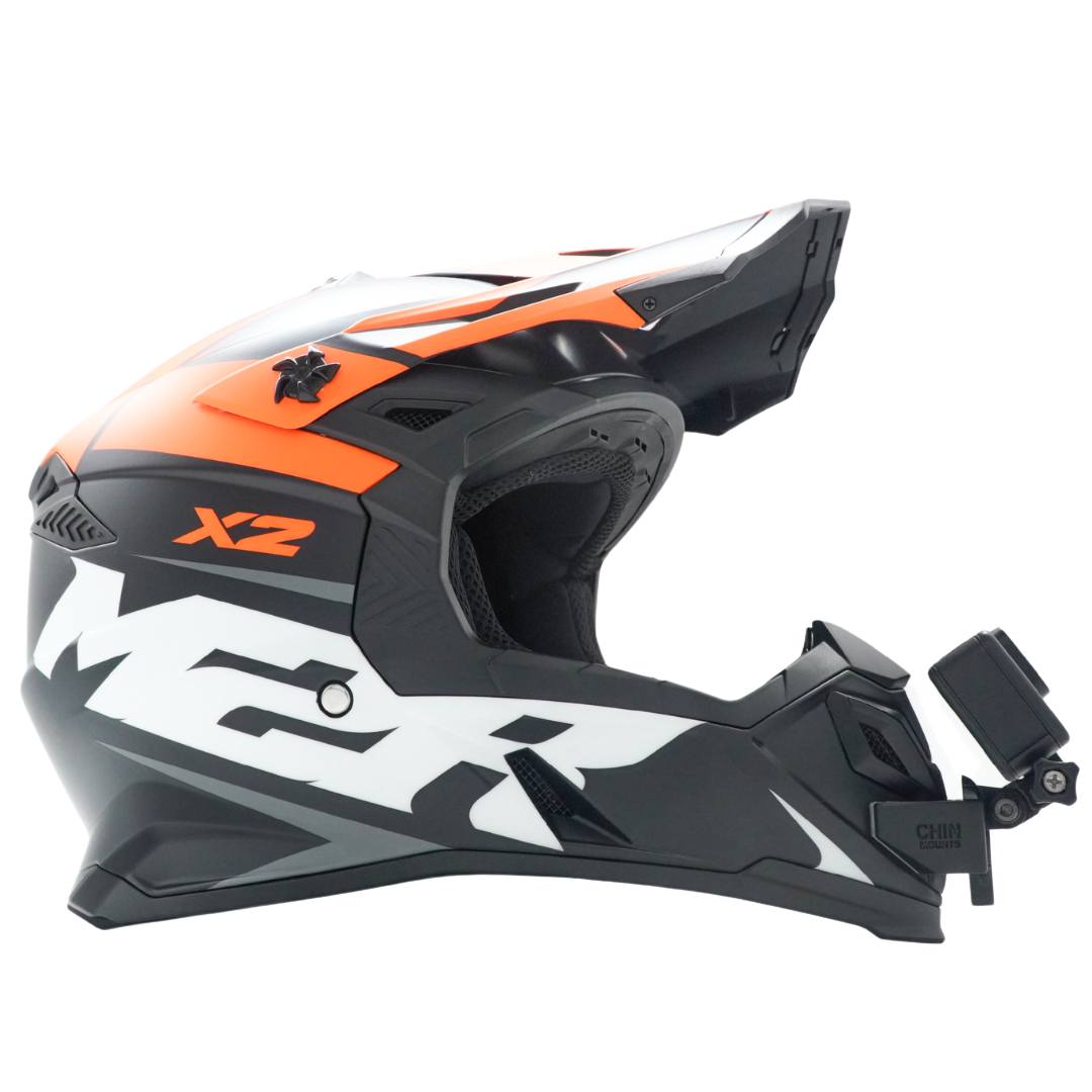 M2R X2 Helmet Chin Mount For Action Camera GoPro, Insta360, DJI, & more