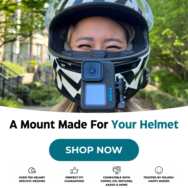 Adaptom Helmet Mount for GoPro, Motorcycle Chin Strap Attachment with  Extension J Hook Dirt Bike Holder Mounting Accessories for Go Pro Max Hero  12 11