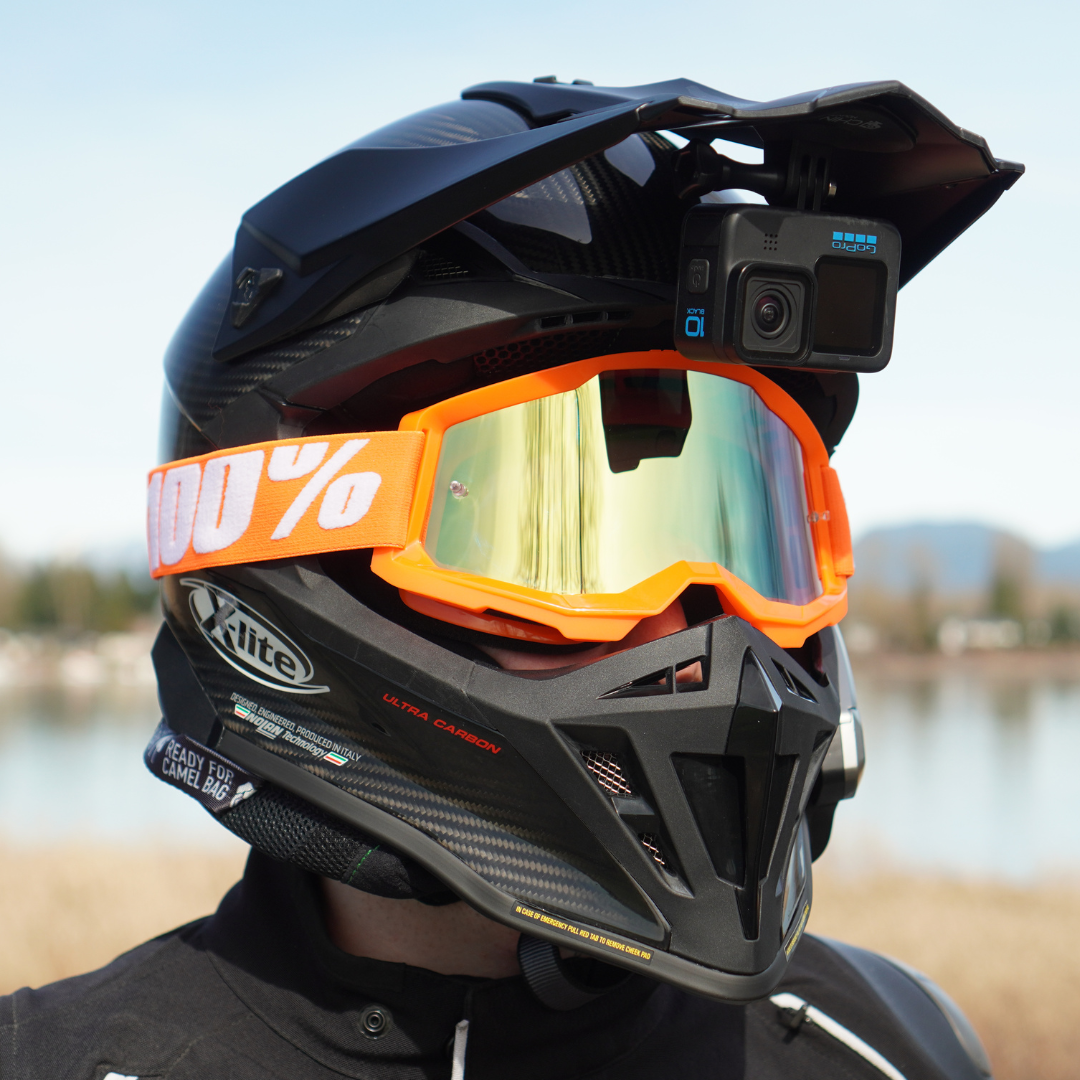 enduro helmet with GoPro mount