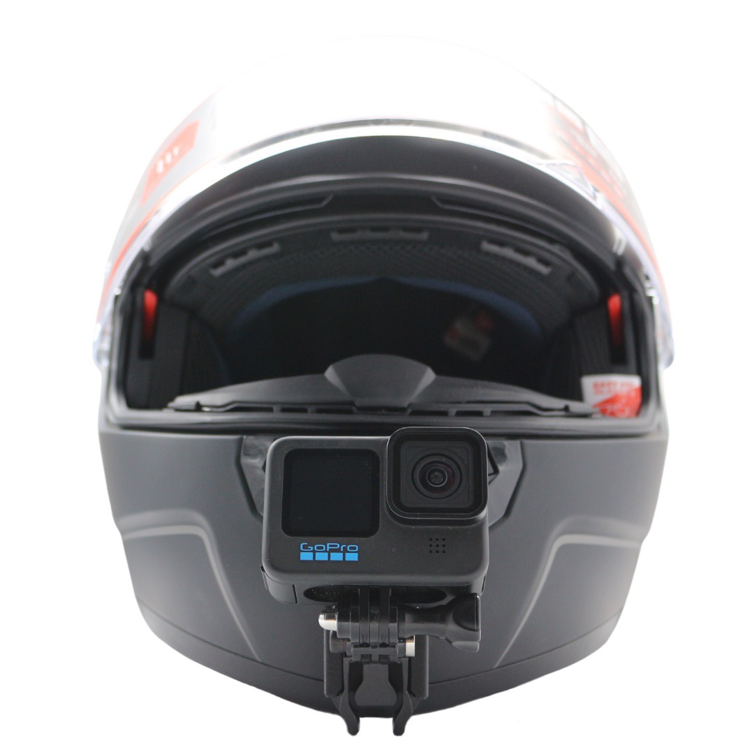 mt atom sv helmet MT Helmets Atom SV Helmet Chin Mount For GoPro, Insta360, DJI, & more — Chin Mounts