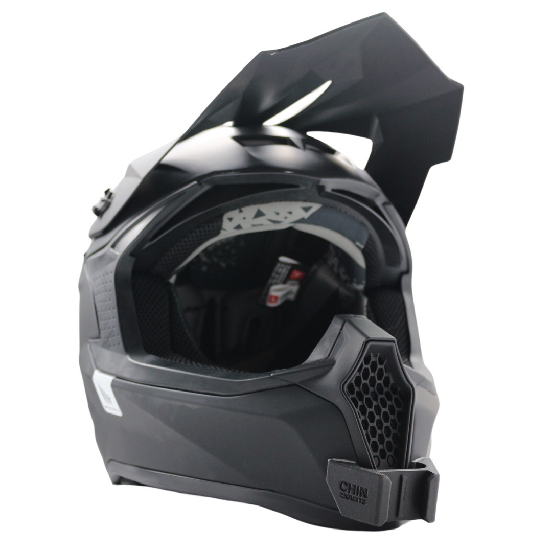 mt axxis falcon helmet black & Eagle SV Solid A1 Full Face Chin Mount for MT Helmets