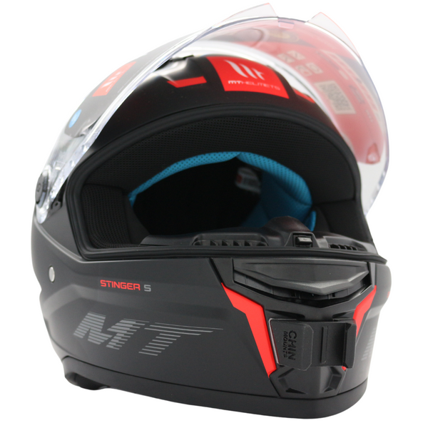 buy mt helmets MT Helmets Stinger 2 Helmet Chin Mount For GoPro, Insta360, DJI, & more —  Chin Mounts