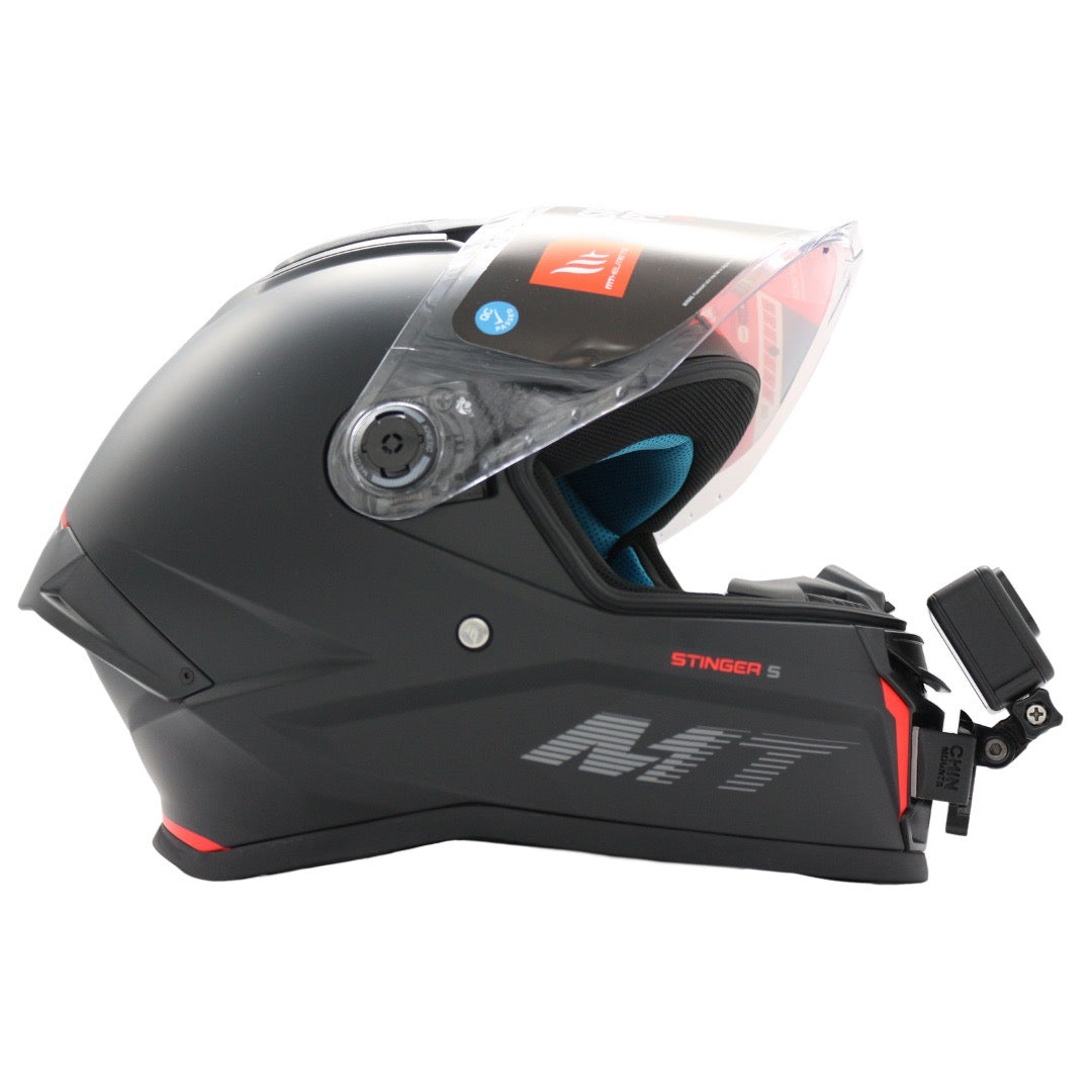 MT Helmets Stinger Helmet Camera Chin Mount for GoPro, Insta360