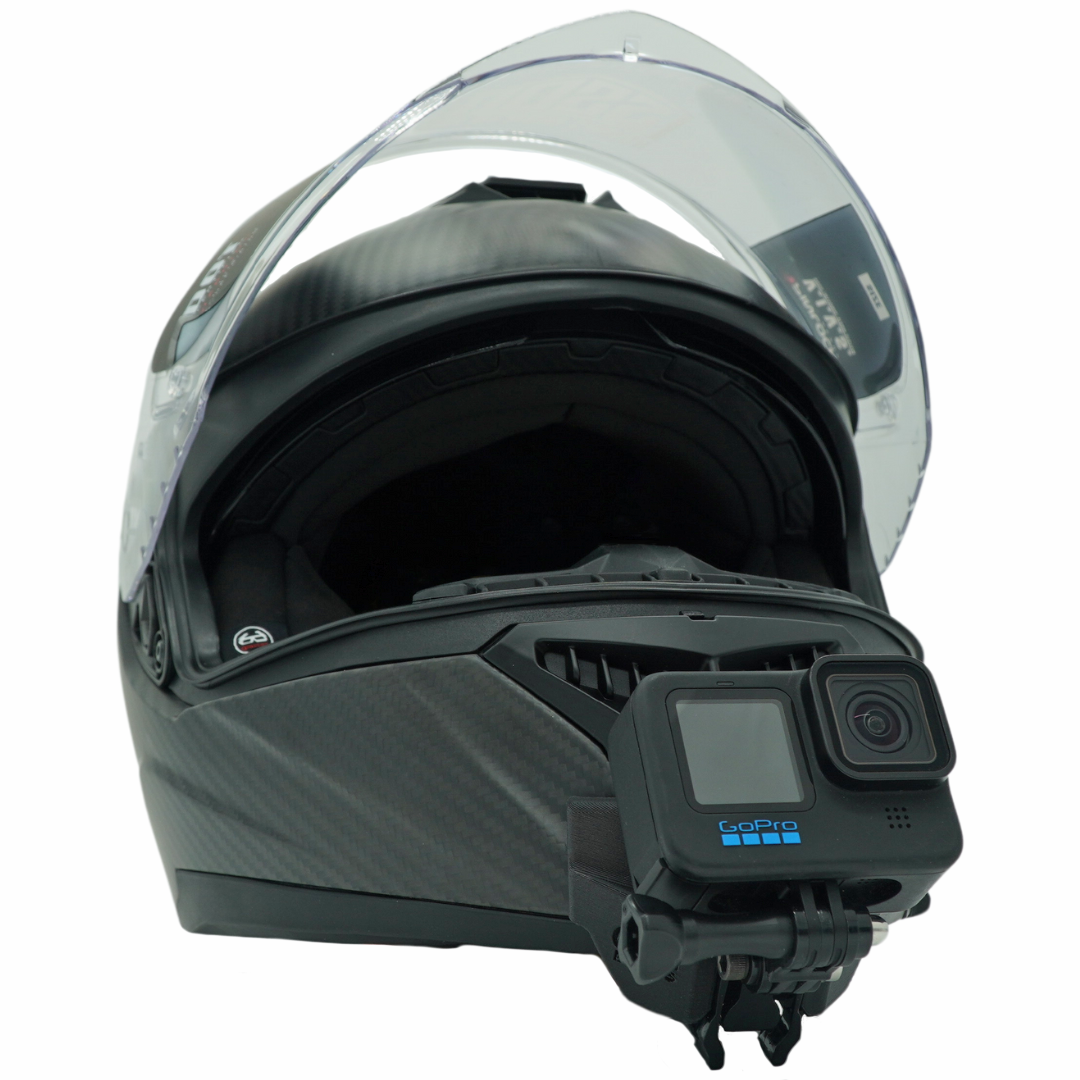 NoRisk Carbon R Helmet Chin Mount For Action Camera GoPro, Insta360, DJI, & more