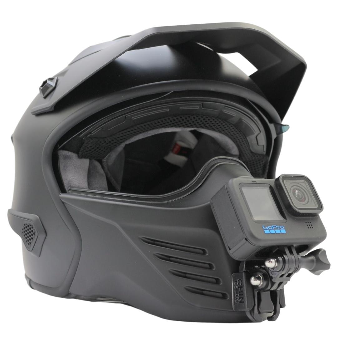 NoRisk Darth II Helmet Chin Mount For Action Camera GoPro, Insta360, DJI, & more