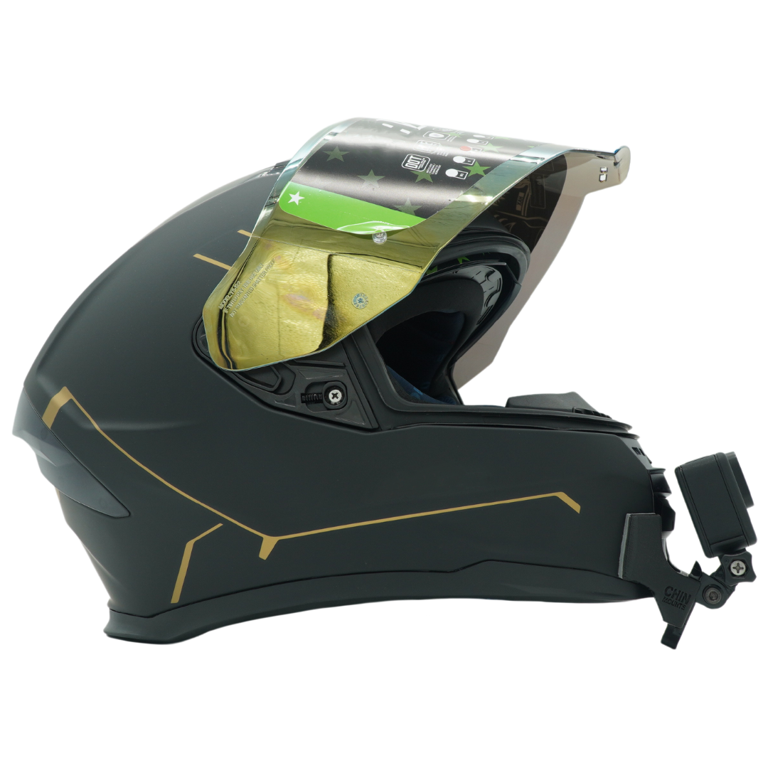 Pilot Stealth II SV Helmet Chin Mount For Action Camera GoPro, Insta360, DJI, & more