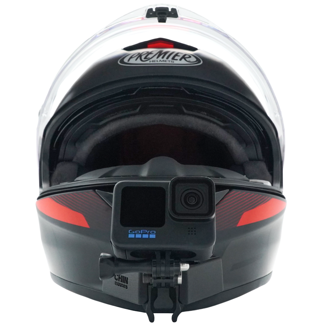 Premier Evoluzione Helmet Chin Mount for Action Camera GoPro, Insta360, DJI, & more