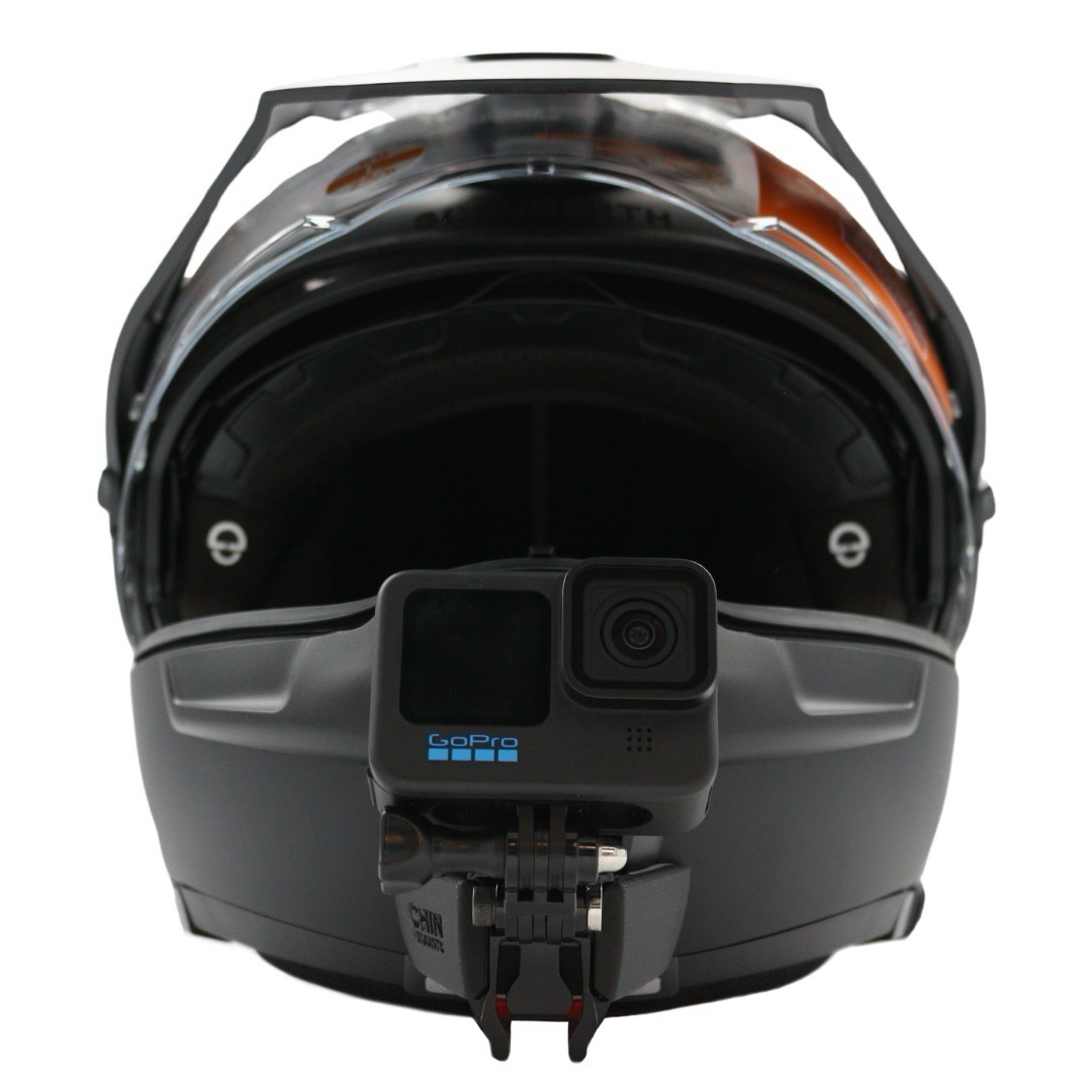 fitting schuberth e1 adventure helmet Schuberth E1 Helmet Chin Mount For GoPro, Insta360, DJI, & more — Chin Mounts
