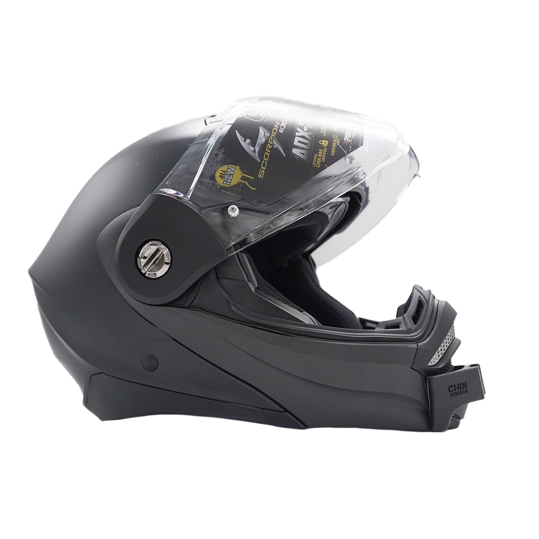 scorpion at960 helmet Scorpion EXO-AT960 / Scorpion ADX-2 Helmet Chin Mount For GoPro, Insta360, DJI, & more — Chin Mounts