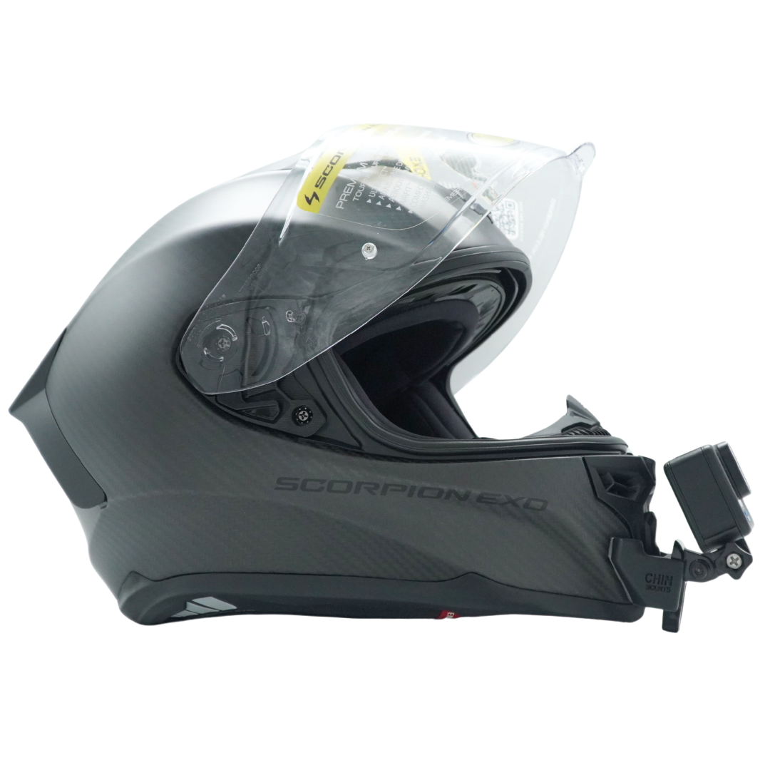 Scorpion EXO-1500 Air Helmet Chin Mount For Action Camera GoPro, Insta360, DJI, & more
