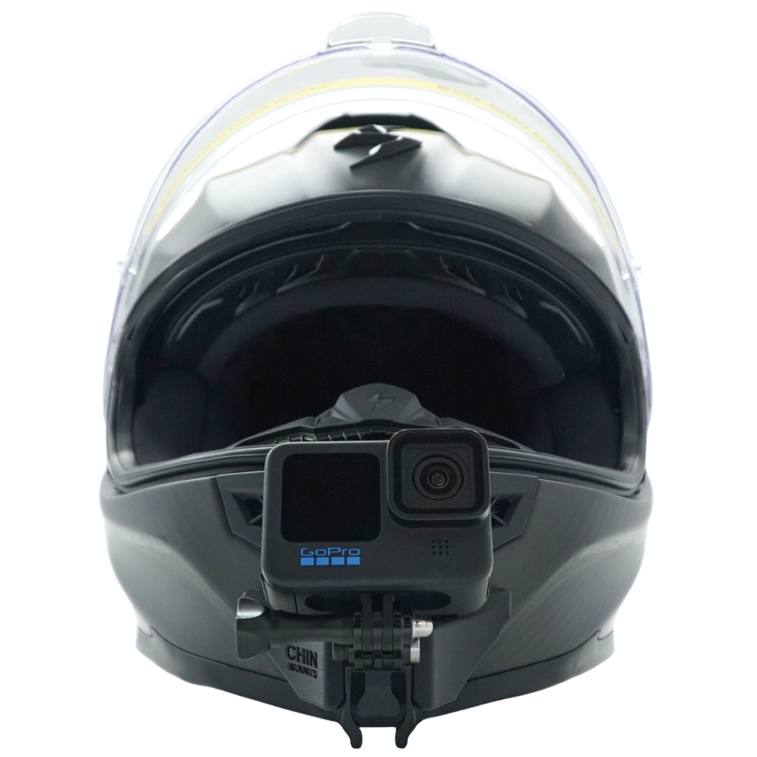 gopro helmet mounting bracket for icon air flight helmet Scorpion EXO-1500 Air Helmet Chin Mount GoPro, Insta360, DJI, & more — Chin Mounts