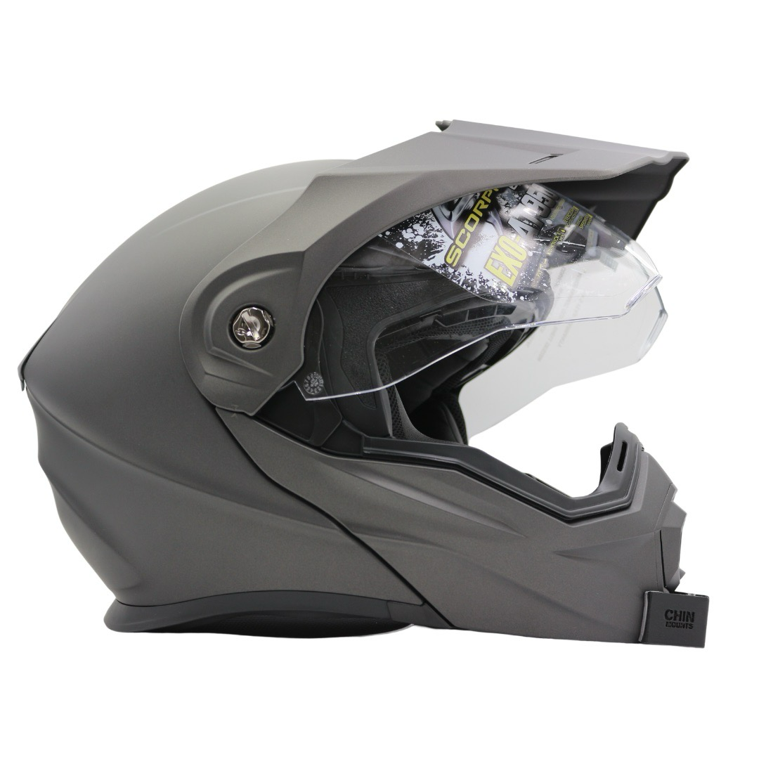 Scorpion EXO-AT950 / Scorpion ADX-1 Helmet Chin Mount For GoPro, Insta360, DJI, & more β Chin Mounts