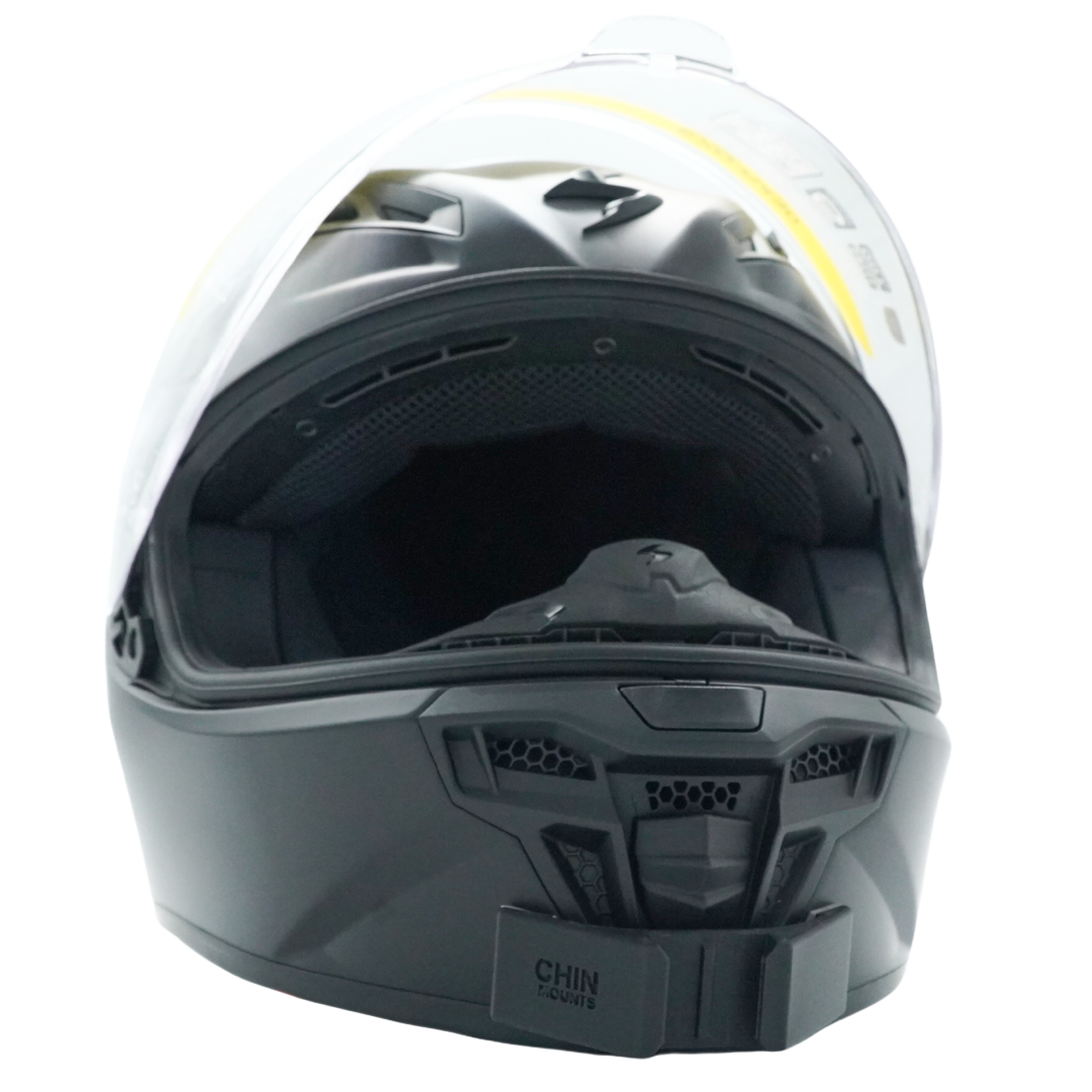 scorpion 3 4 motorcycle helmet Scorpion EXO-R430 Helmet Chin Mount For GoPro, Insta360, DJI, & more — Chin  Mounts