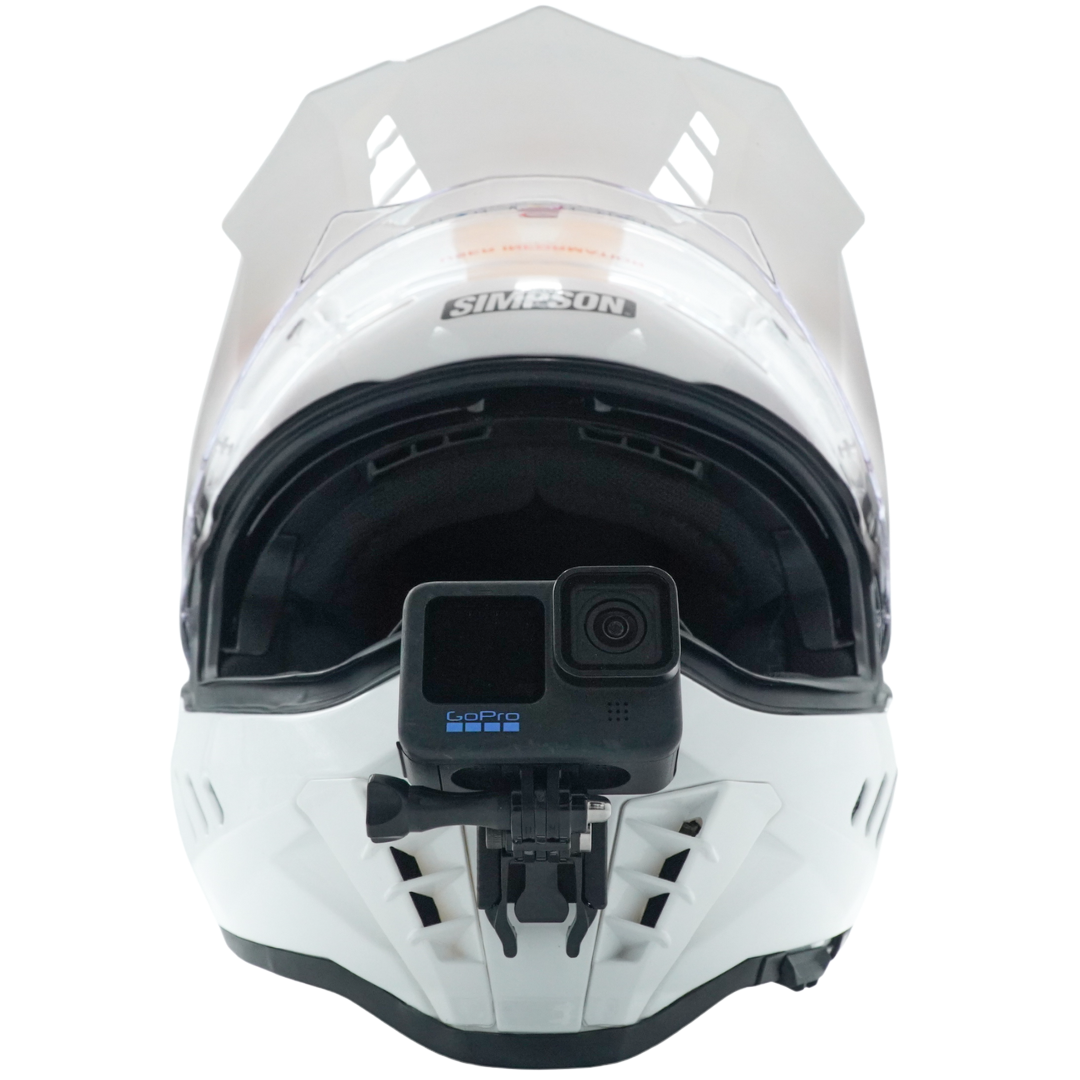 Simpson Xcursion Helmet Action Camera Chin Mount For GoPro, Insta360, DJI, & more