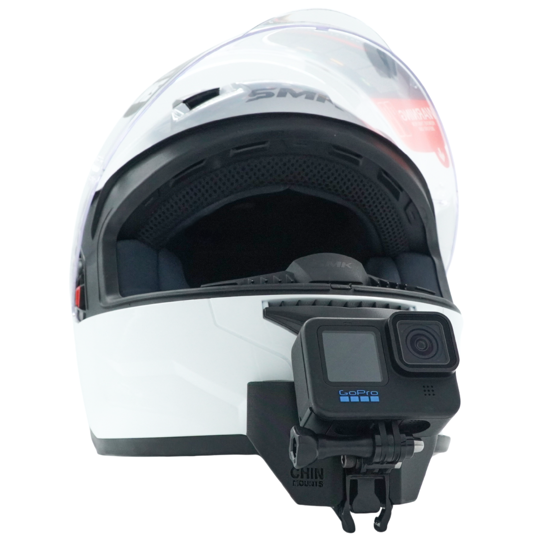 SMK Bionic Helmet Camera Chin Mount for Action Camera GoPro, Insta360, DJI, & more