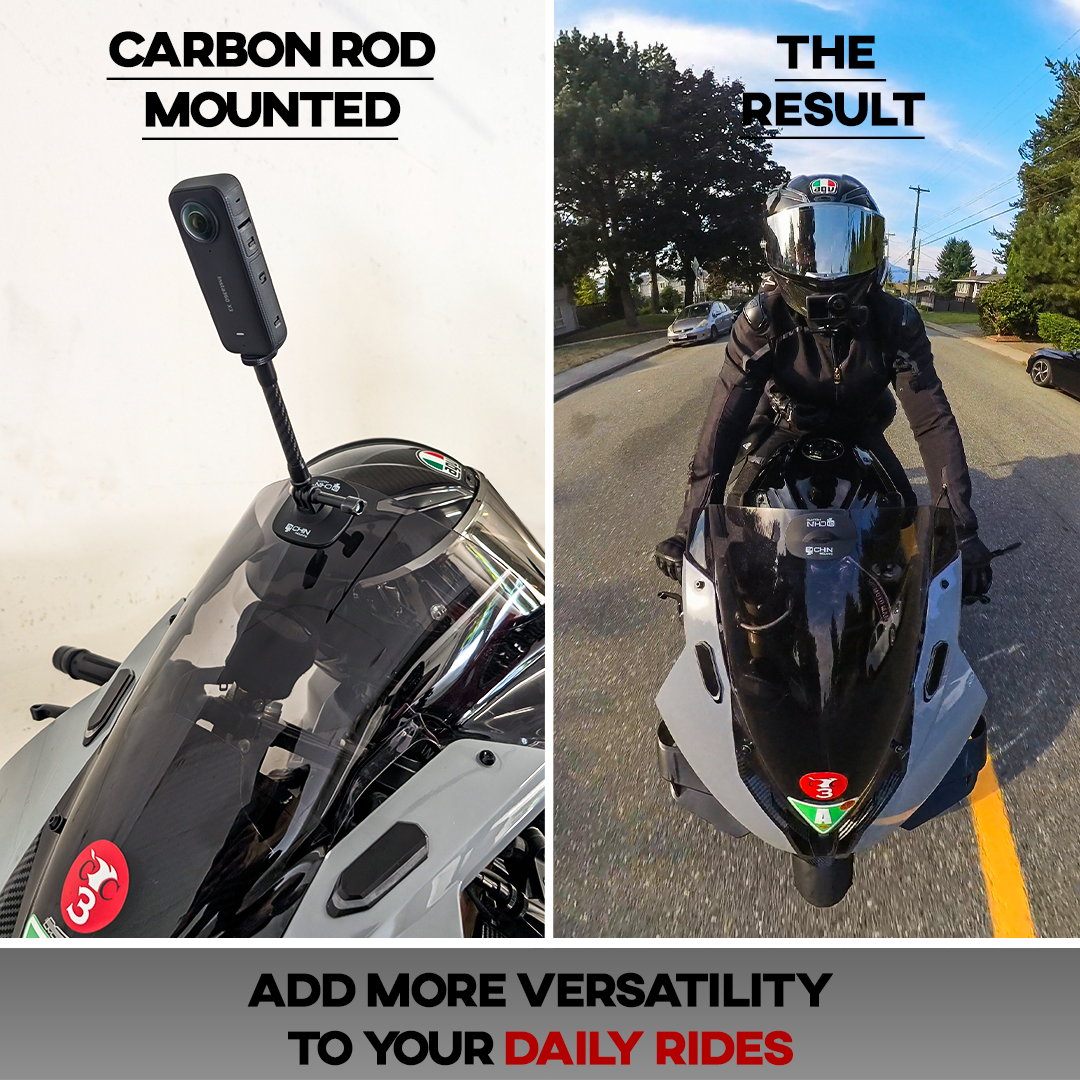 Carbon Extension Rod for GoPro, Insta360, DJI, and more