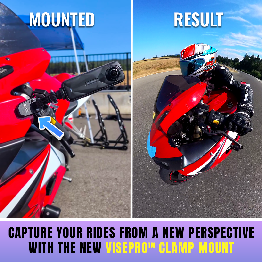 VisePro™ Clamp Mount - Compatible with GoPro, Insta360, DJI, more ...