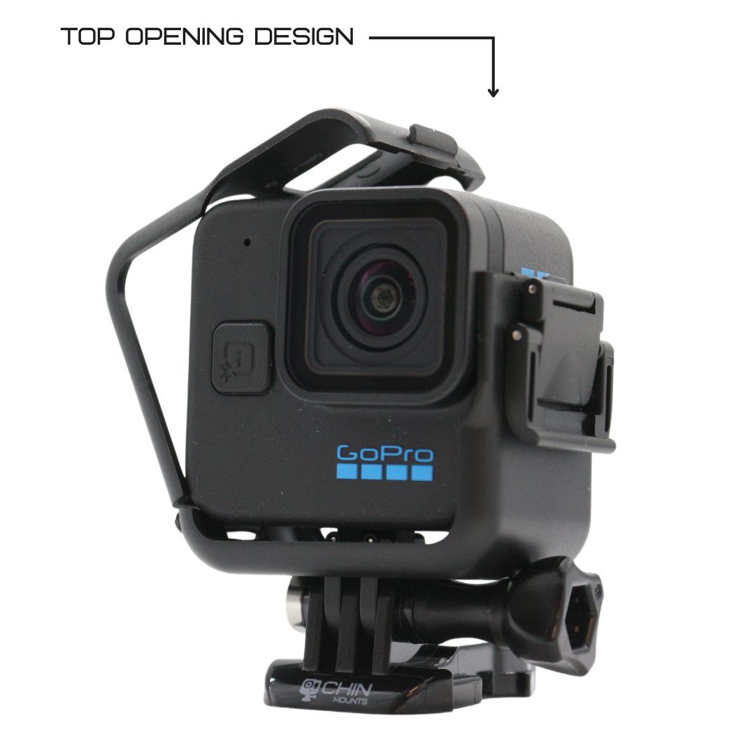 Top Opening Case for GoPro Hero 11 Mini - BEST MOTOVLOG CASE — Chin Mounts