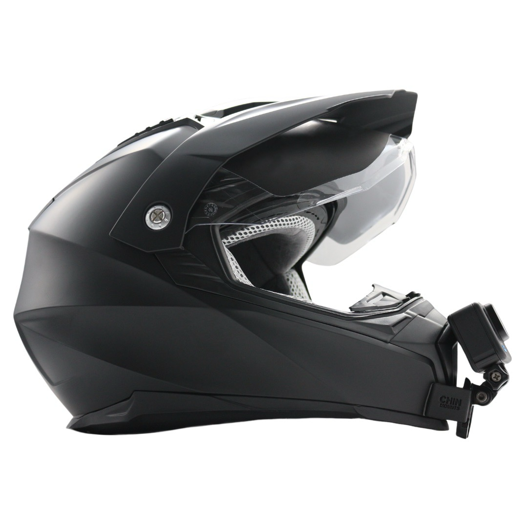 UFO Aries Helmet Chin Mount for GoPro, Insta360, DJI, & more