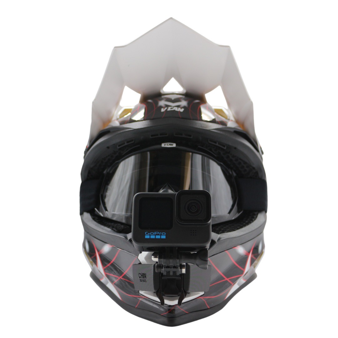 VCAN VX38 Helmet Chin Mount for GoPro, Insta360, DJI, & more