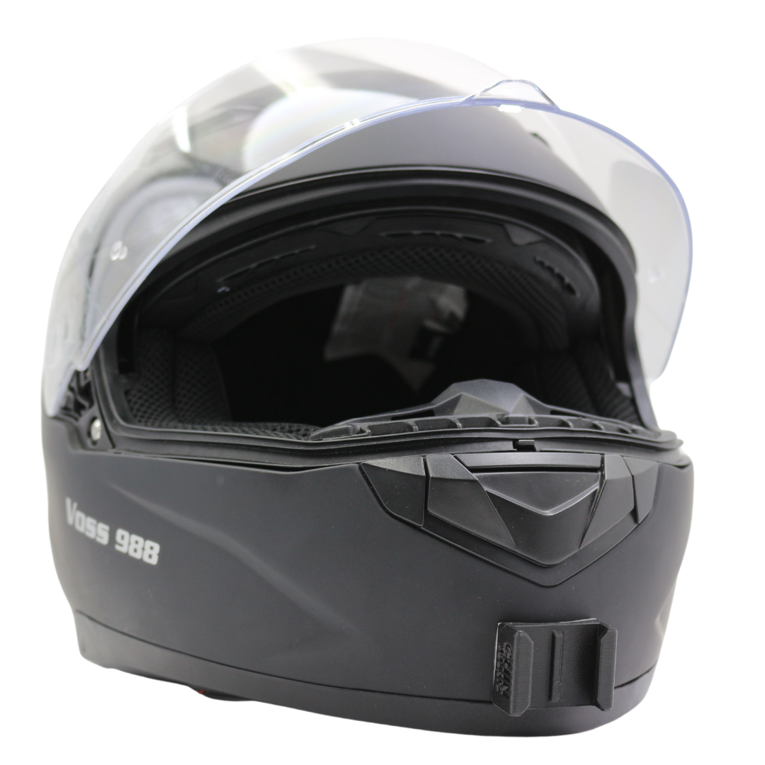VOSS 988 MOTO-1 Matte Black Helmet main image 1