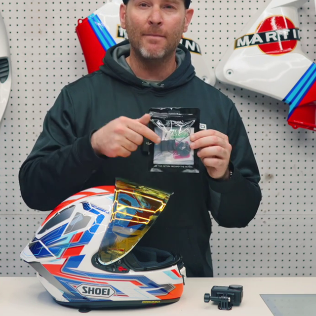 MT Helmets Thunder 3 SV Helmet Mount For GoPro, Insta360, DJI, & more — Chin Mounts